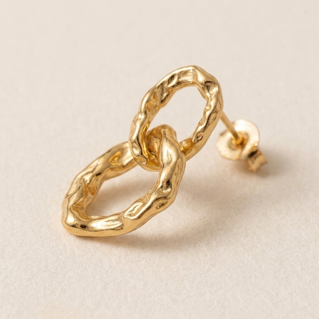 Intertwined Loop Earrings