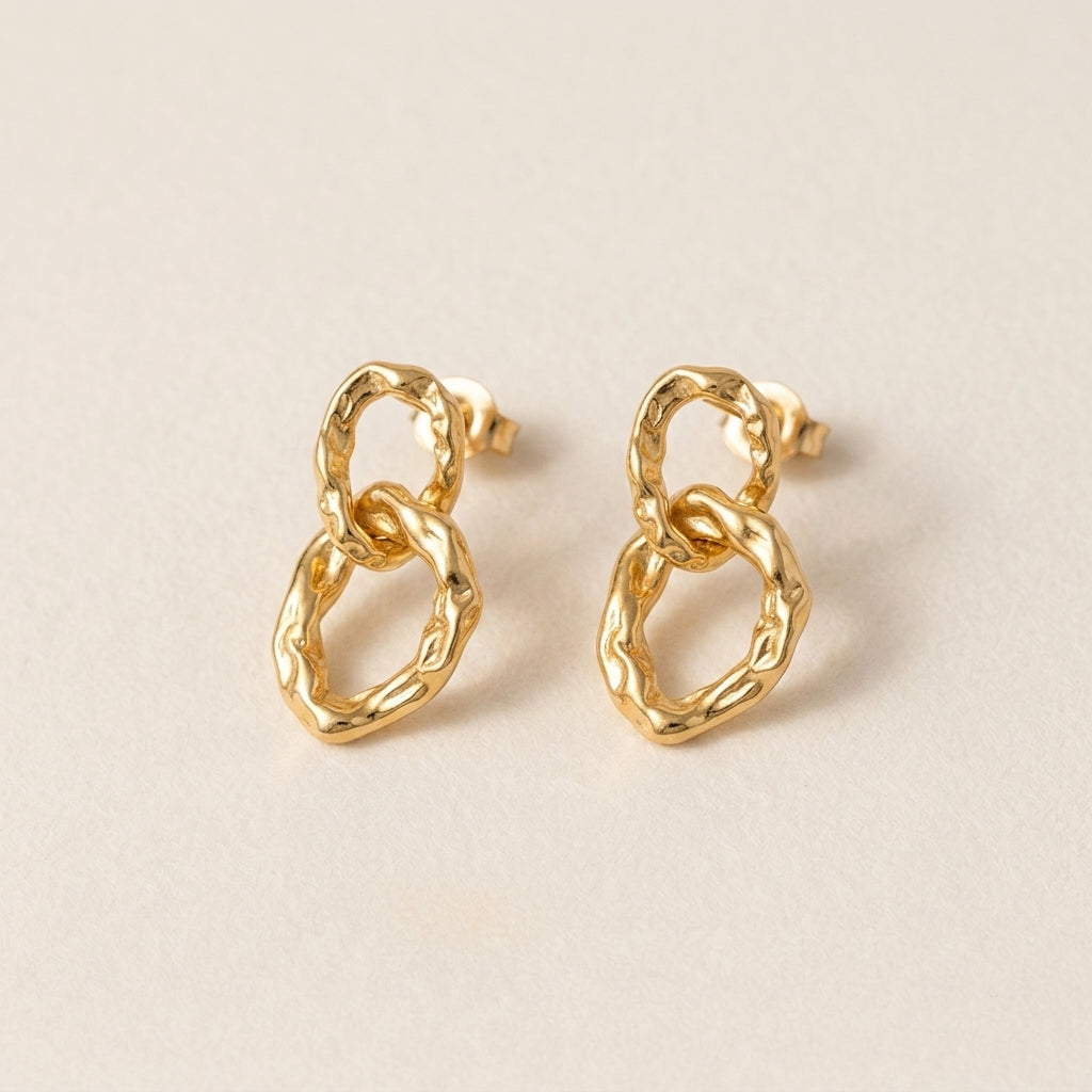 Intertwined Loop Earrings