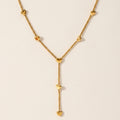 Long Heart Charm Necklace