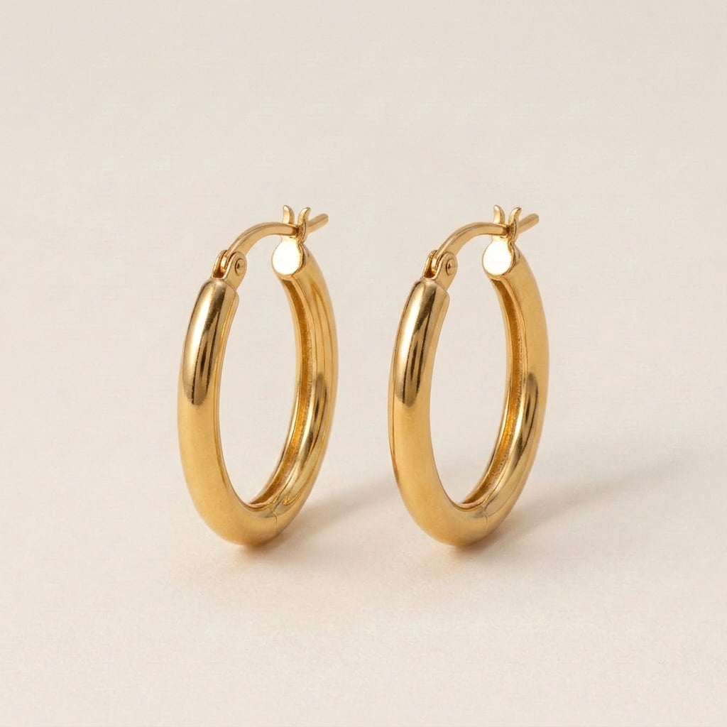 Oval Hoop Earrings