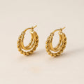 Twisted Loop Earrings