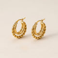 Twisted Loop Earrings